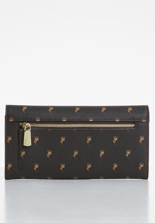 POLO - Heritage trifold purse - brown