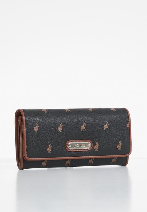 POLO - Classic clutch purse - black