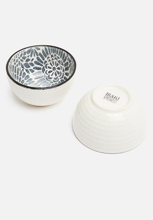 Excellent Houseware - Whimsy bowl set of 4 - black & white