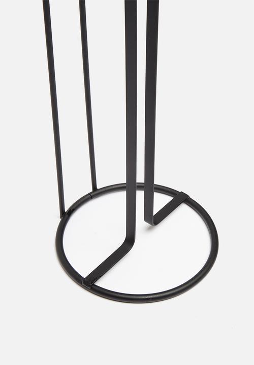 Bathroom Solutions - Standing toilet roll holder - black