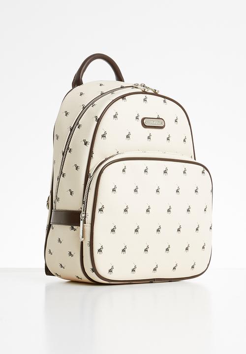 POLO - Classic backpack - beige & brown
