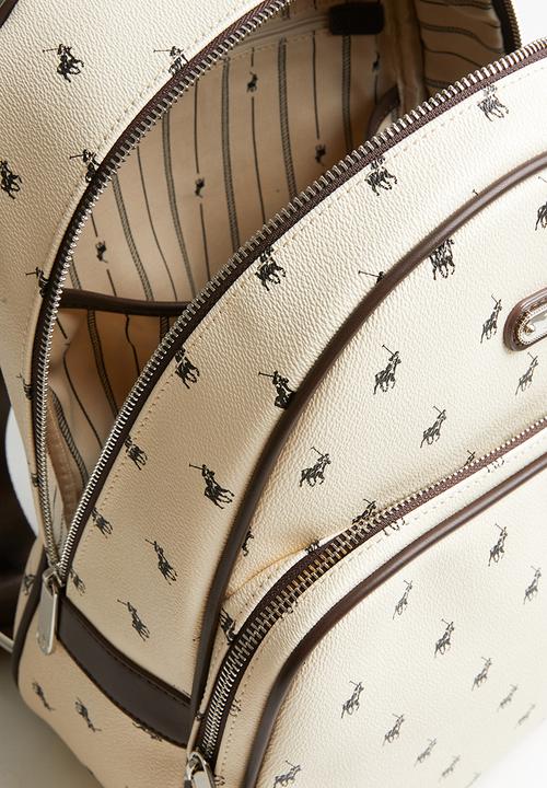 POLO - Classic backpack - beige & brown