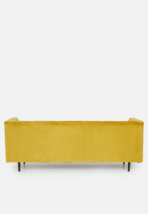 Sixth Floor - Flute 3 seater - mustard