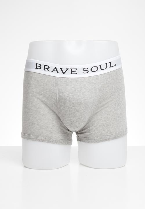 Brave Soul - Ali Branded 2 pack boxers black and grey