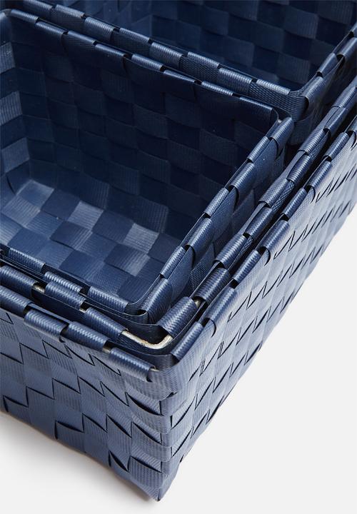 H&S - Kids storage basket set of 4 - blue