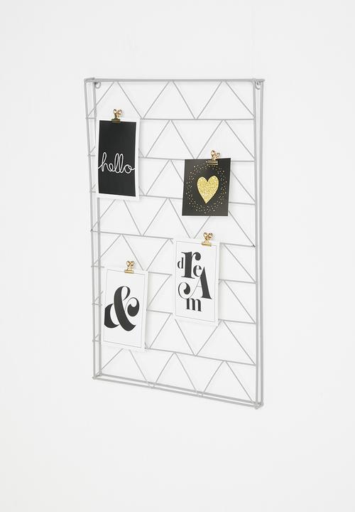 H&S - Zig zag wall rack - grey