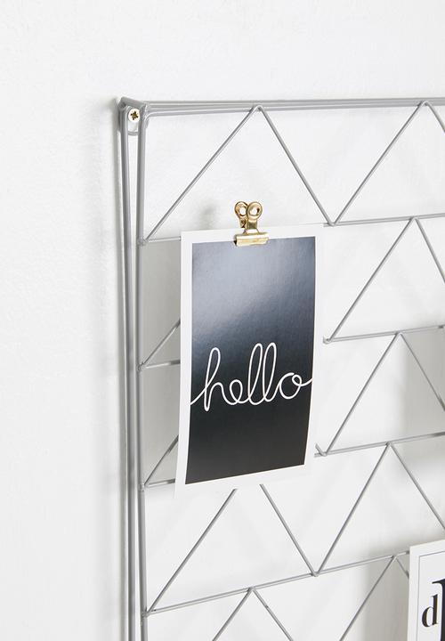 H&S - Zig zag wall rack - grey
