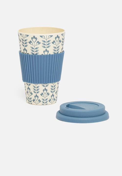 Excellent Houseware - Bamboo mug - blue