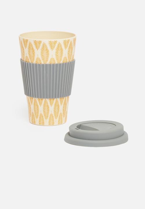 Excellent Houseware - Bamboo mug - charcoal