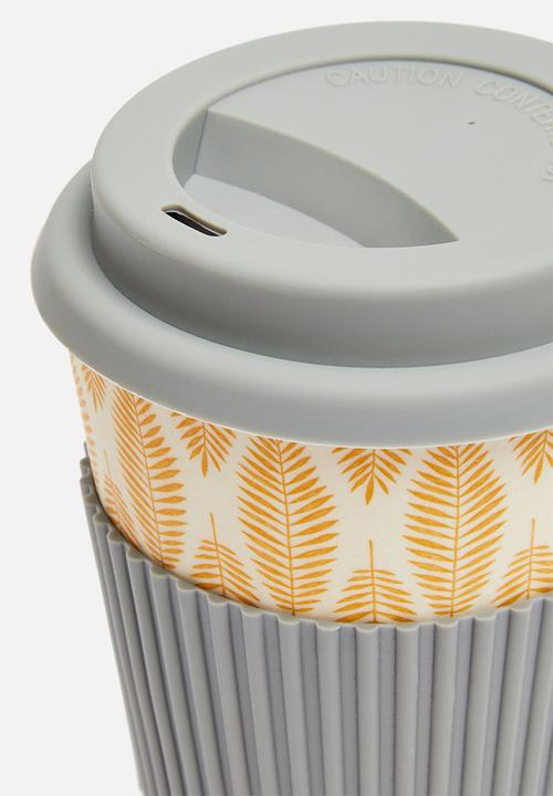 Excellent Houseware - Bamboo mug - charcoal