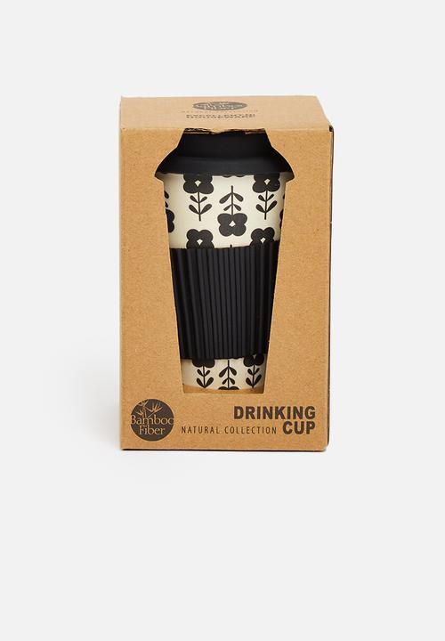 Excellent Houseware - Bamboo mug - black