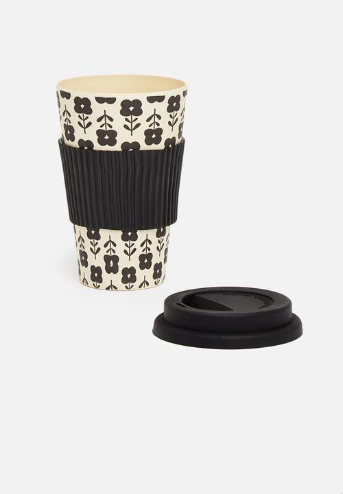 Excellent Houseware - Bamboo mug - black