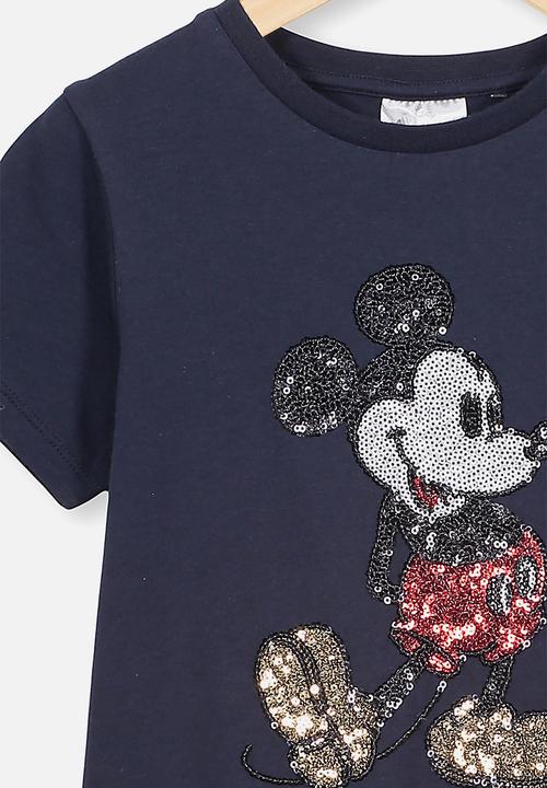 Cotton On - Lux short sleeve tee Mickey Mouse - navy