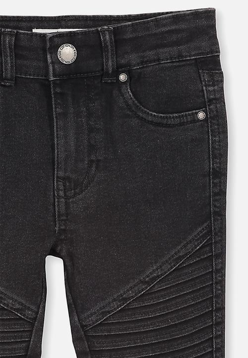 Cotton On - Carrie moto jean - washed black