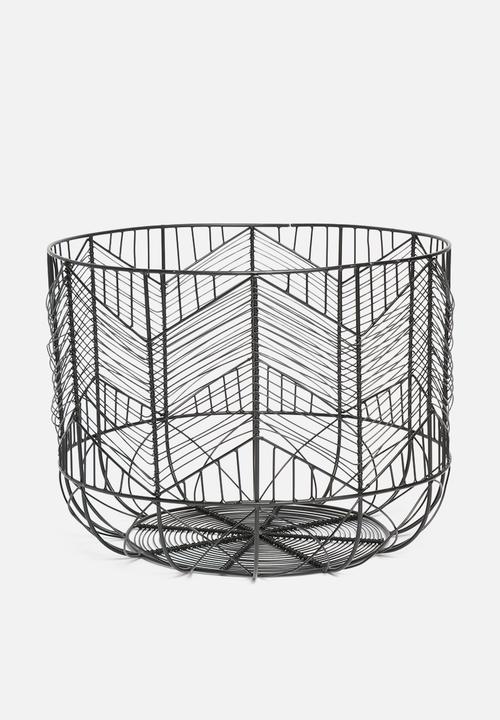 Sixth Floor - Harlow storage basket - black