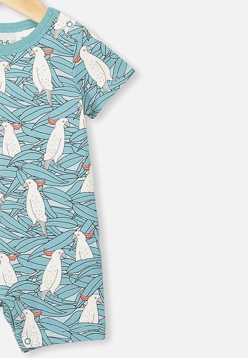 Cotton On - The short sleeve romper - aqua dream