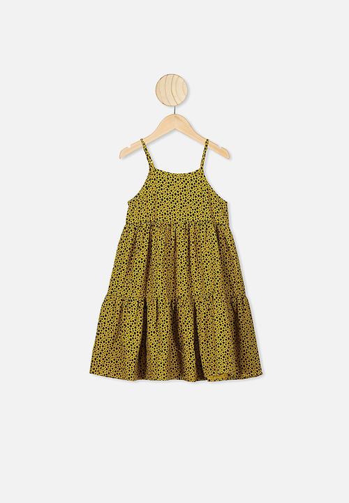 Cotton On - Mackenzie sleeveless dress - keen as mustard
