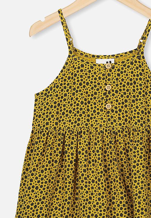 Cotton On - Mackenzie sleeveless dress - keen as mustard