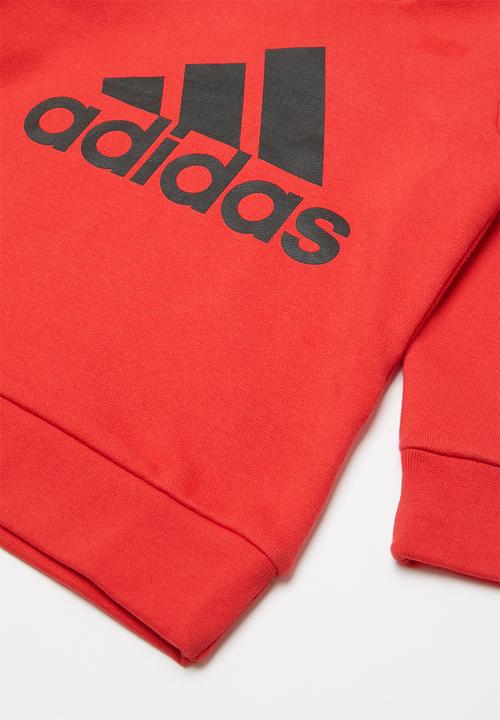adidas Originals - Adidas hoodie -  red & black 