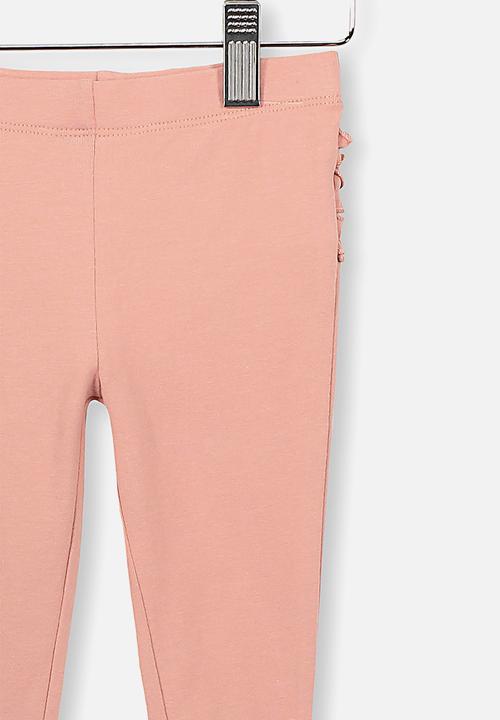 Cotton On - Quinn ruffle leggings - dusty pink