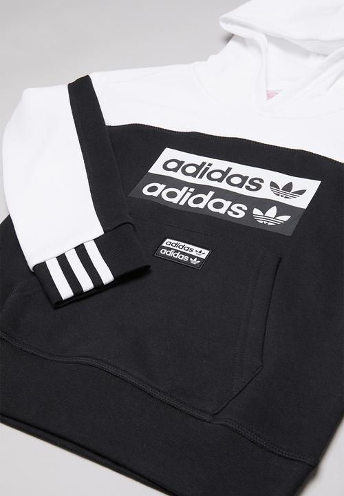 adidas Originals - Hoodie - black & white