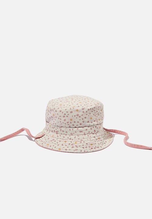 Cotton On - Reversible bucket hat - old rose daisy