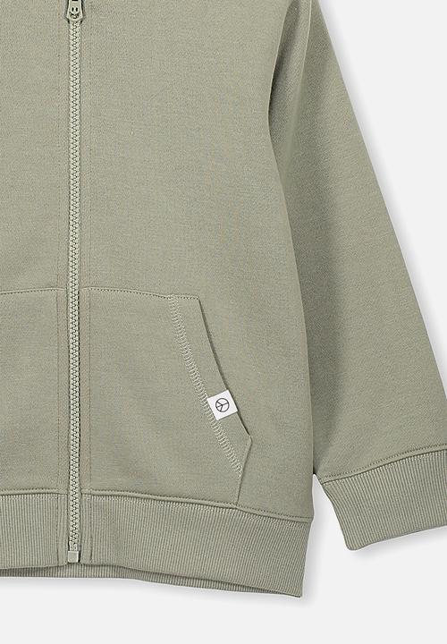 Cotton On - Sunny zip through hoodie - silver sage