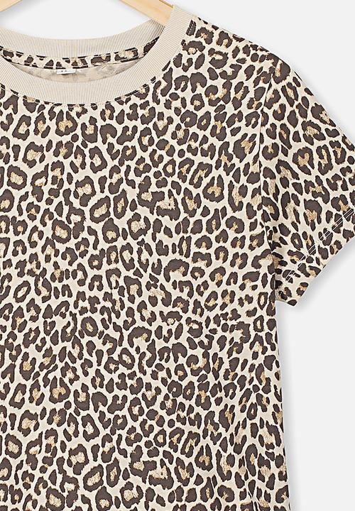 Free by Cotton On - Primrose classic T-shirt - beige & brown 