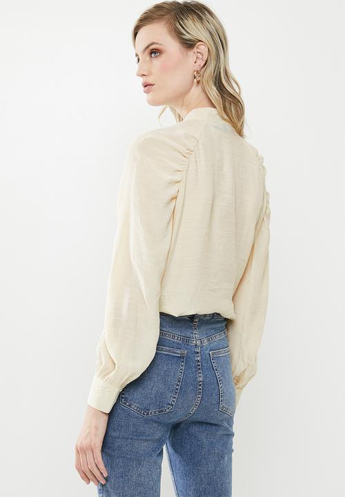 Vero Moda - Stella long sleeve top - neutral