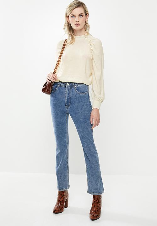 Vero Moda - Stella long sleeve top - neutral