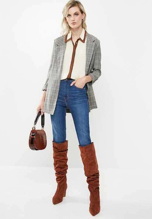 Vero Moda - Fran long sleeve shirt - neutral