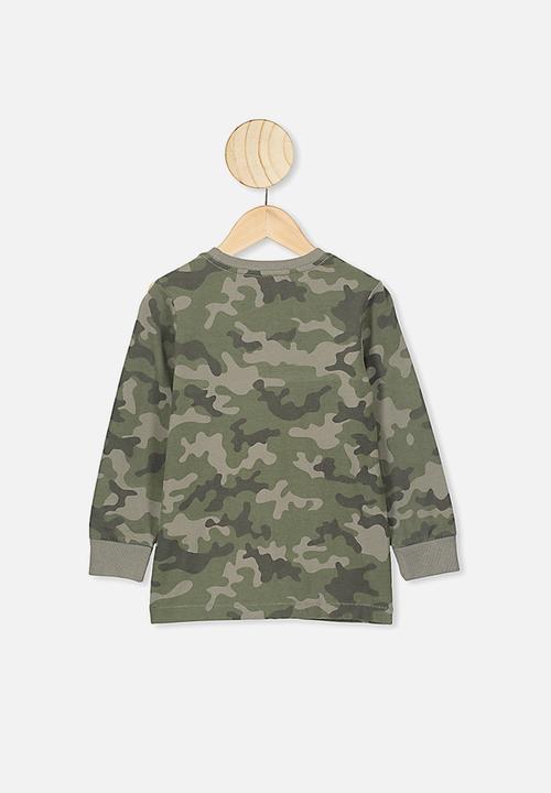 Cotton On - Tom long sleeve tee - khaki
