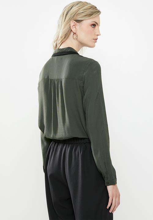 Vero Moda - Fran long sleeve shirt - green