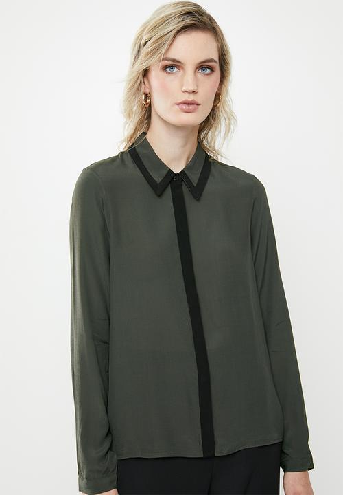 Vero Moda - Fran long sleeve shirt - green