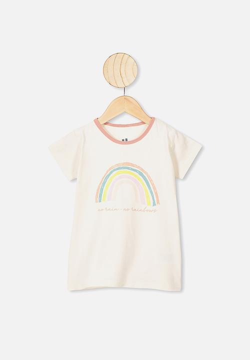 Cotton On - Harpa short sleeve pj set - dark vanilla