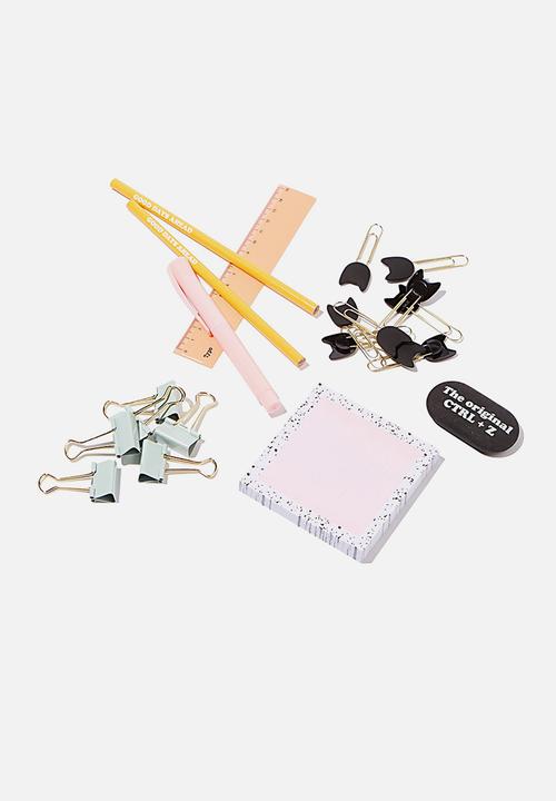 Typo - Desk set - pink 