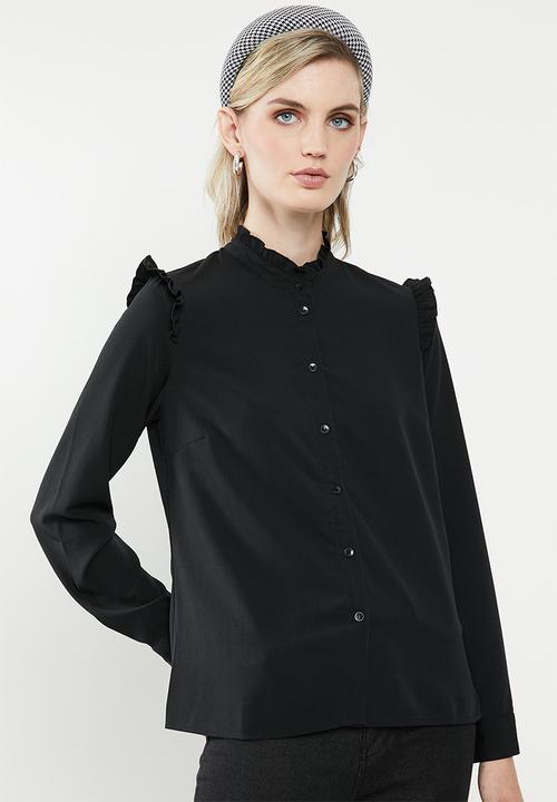 Vero Moda - Fatima long sleeve shirt - black