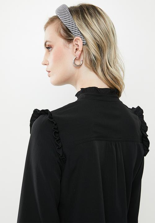 Vero Moda - Fatima long sleeve shirt - black