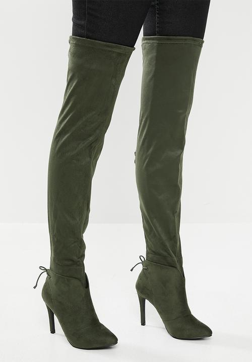 Miss Black - Belle 4 boot - green