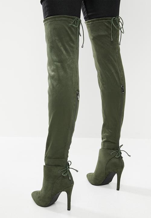 Miss Black - Belle 4 boot - green