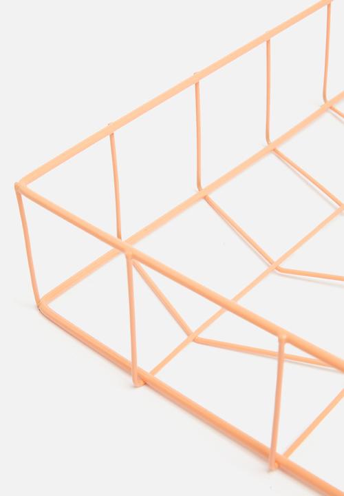 H&S - Wire magazine tray - orange