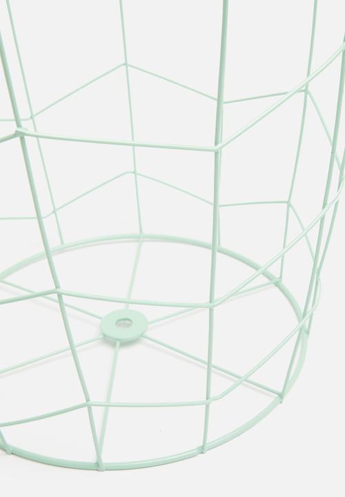 H&S - Wire waste basket - green