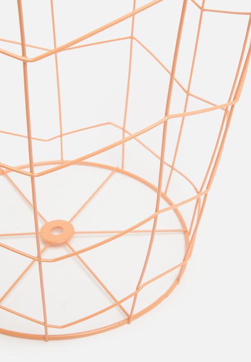 H&S - Wire waste basket - orange