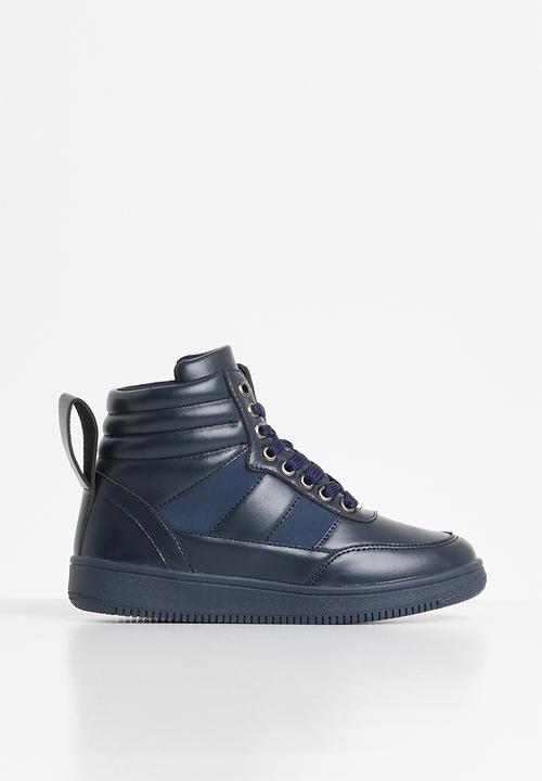 Pop Candy - Lace hi top sneaker - navy