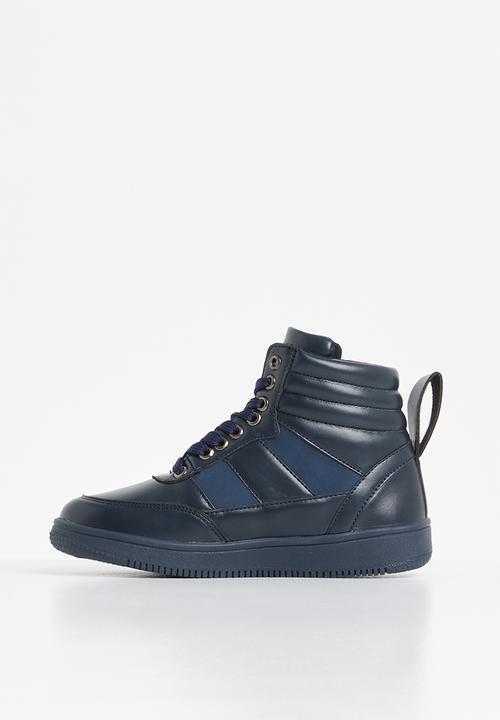 Pop Candy - Lace hi top sneaker - navy
