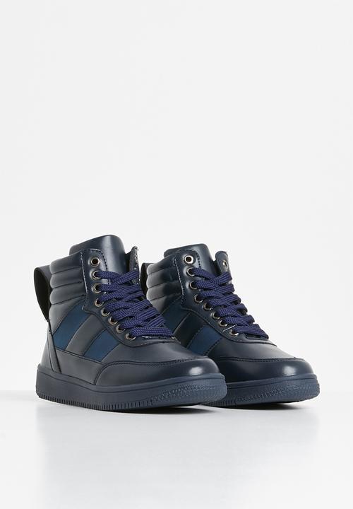 Pop Candy - Lace hi top sneaker - navy