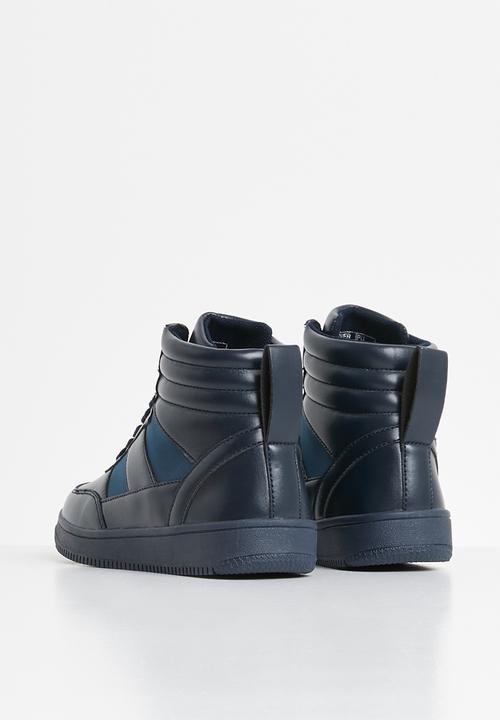 Pop Candy - Lace hi top sneaker - navy