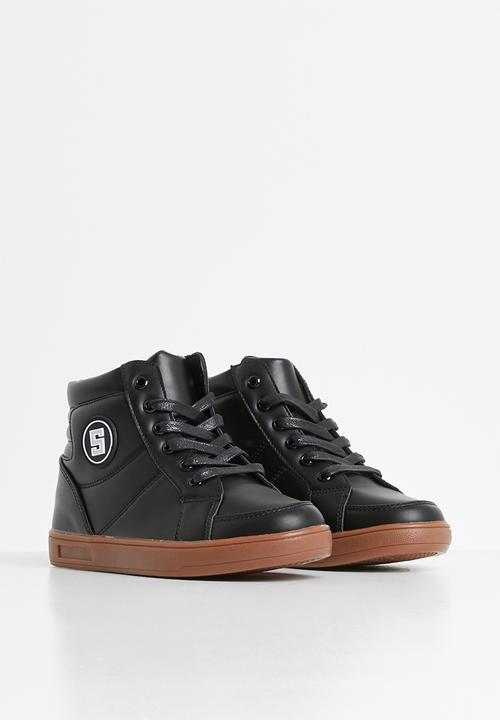 Pop Candy - Lace hi top sneaker - black