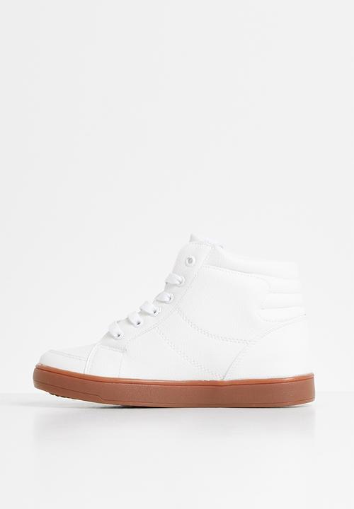 Pop Candy - Lace hi top sneaker - white
