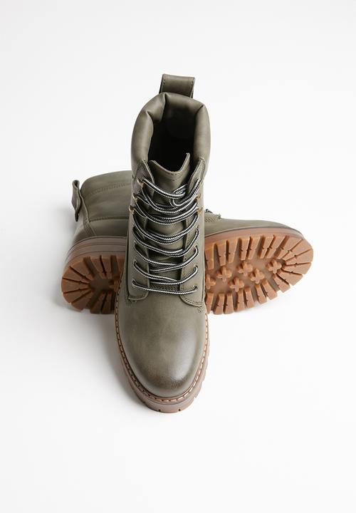 Miss Black - Fox 2 boot - grey